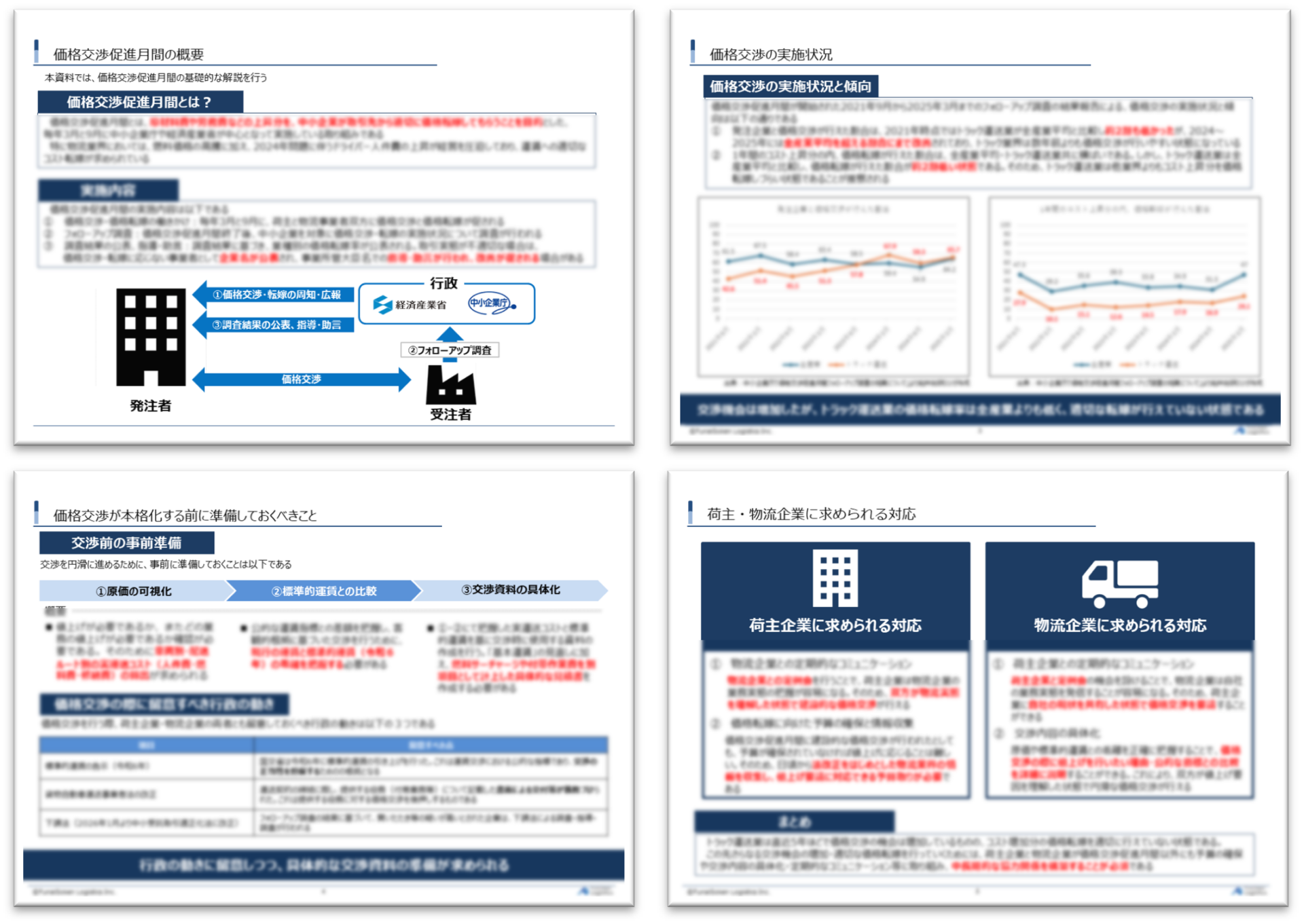 「価格交渉月間」の基礎知識と運賃適正化のステップ_船井総研サプライチェーンコンサルティング_無料ダウンロード資料