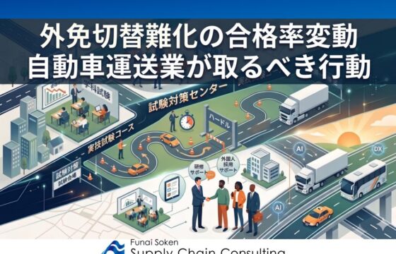 外免切替難化の合格率変動と自動車運送業が取るべき行動【無料ダウンロード】