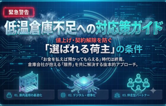 低温倉庫不足への対応策ガイド　値上げ・契約解除を防ぐ「選ばれる荷主」の条件【無料ダウンロード】